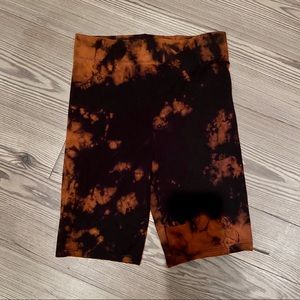 Hand Bleached Bike Shorts